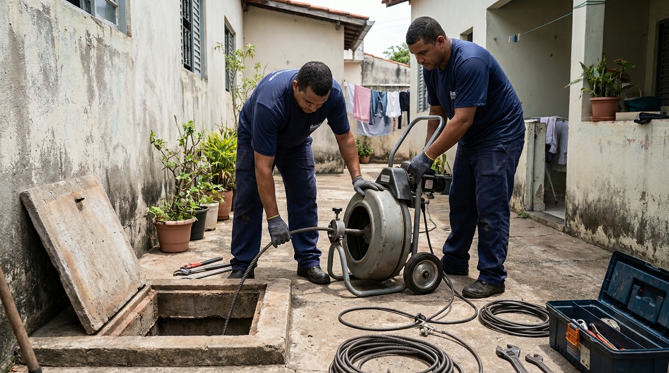 Desentupimento de Coluna Sanitária em Fortaleza‑CE