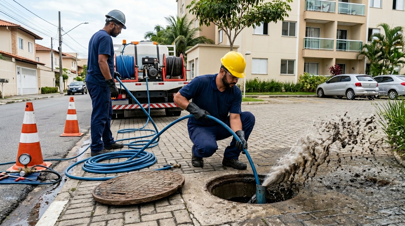 Desobstrução com Alta Pressão em Fortaleza‑CE