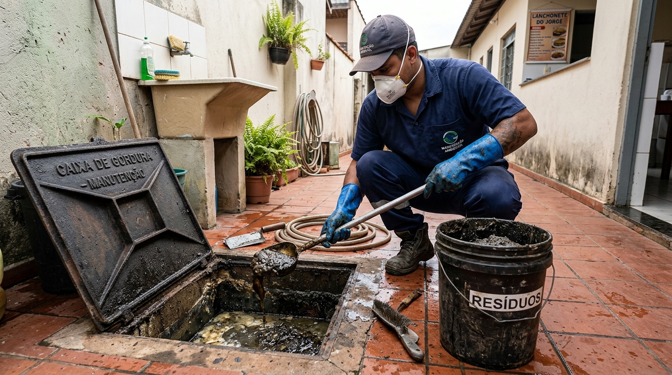 Manutenção de Caixa de Gordura em Fortaleza‑CE